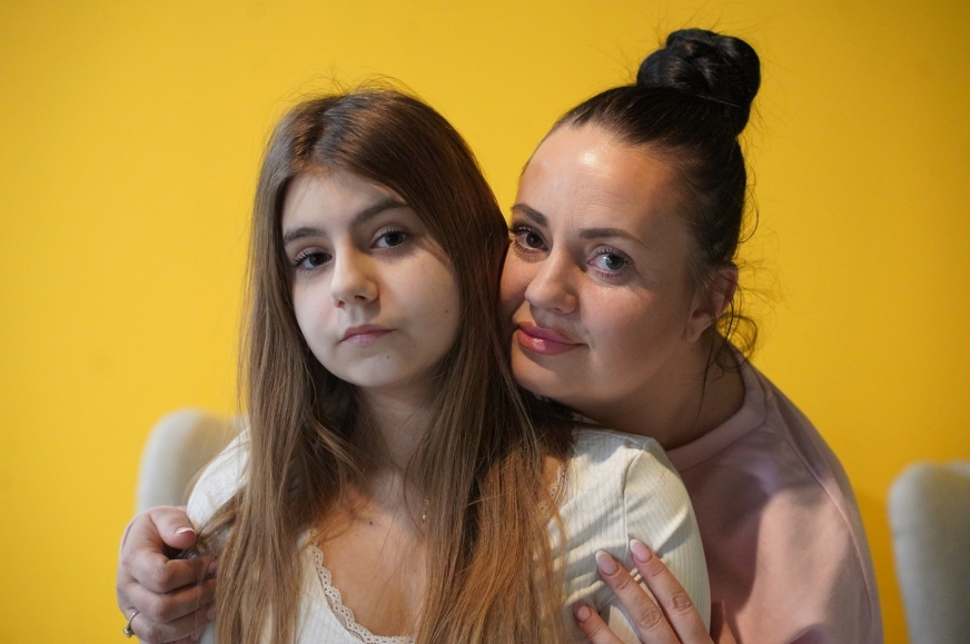 Angelika Szlagowska z 12-letnią córką Tolą i gorący apel o rejestrację w bazie DKMS! To może uratować życie Toli, ale też innym chorym.