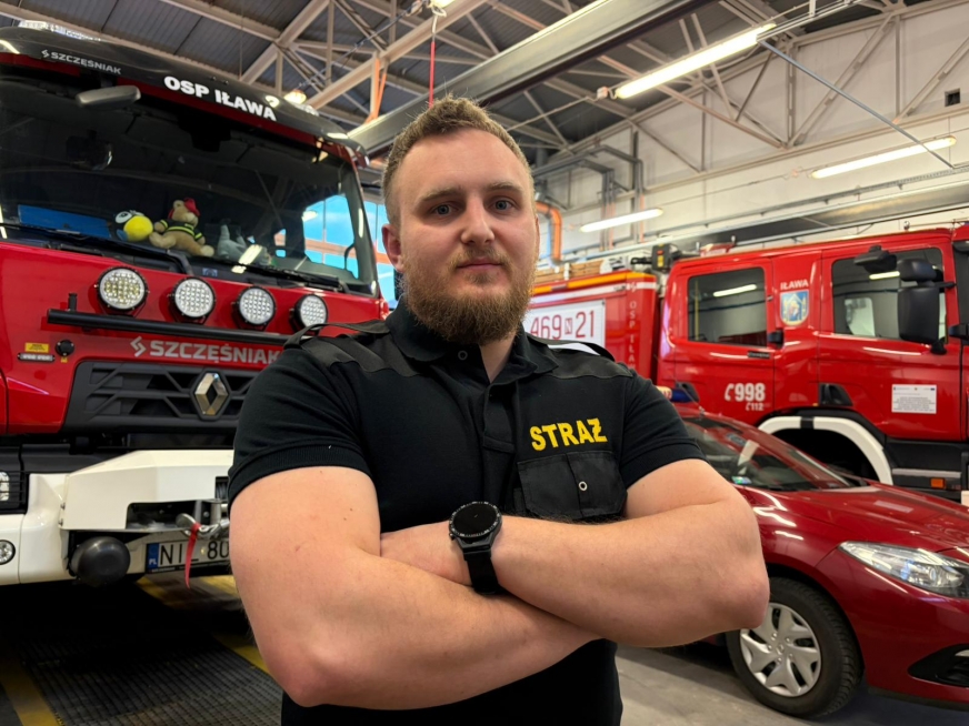 Karol Jabłoński - nowo wybrany prezes jednostki OSP w Iławie.