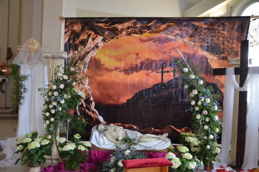 Grób Pański w parafii pw. Św. Andrzeja Boboli na Lipowym Dworze w Iławie.