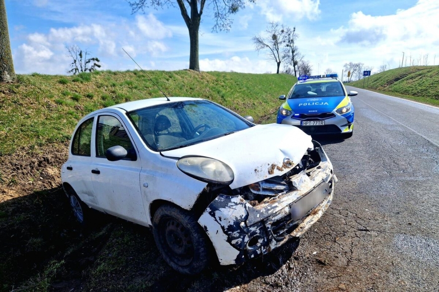 Kolizja w Wawrowicach.