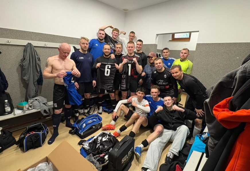 Zdjęcie z 4 kwietnia 2026. Orzeł chwilę po wygranej 6:1 z Wichrem Gwiździny