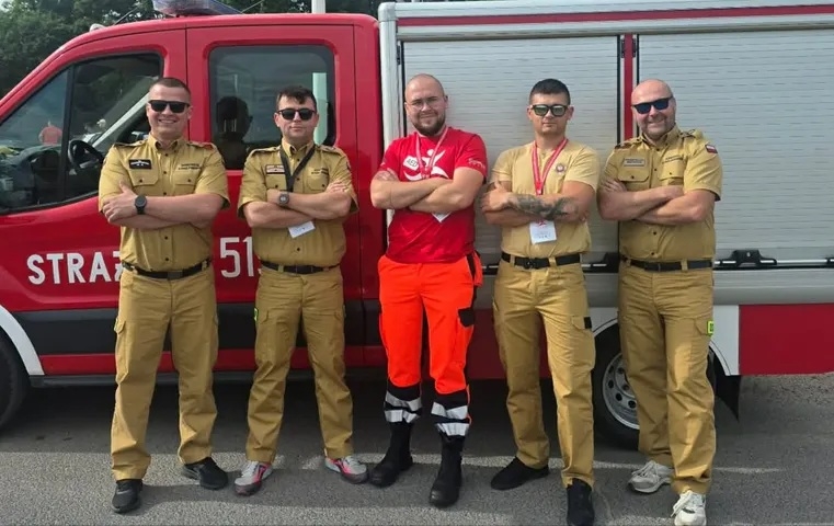 Od lewej: Łukasz Kamiński, Przemysław Domżalski, Przemysław Grzywacz, Emil Reszka, Kacper Grzywacz.