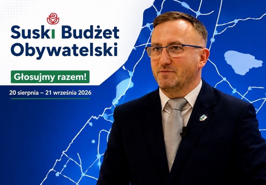 Marcin Mądry, burmistrz Susza, zainicjował pierwszą edycję Suskiego Budżetu Obywatelskiego.