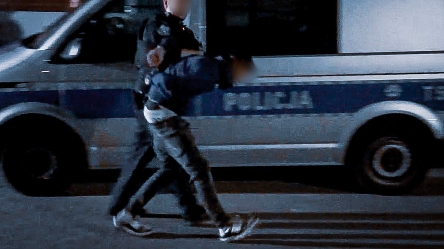 Bartosz F. usłyszał łącznie pięć zarzutów. Na zdjęciu zatrzymanie z soboty, 29 sierpnia.
