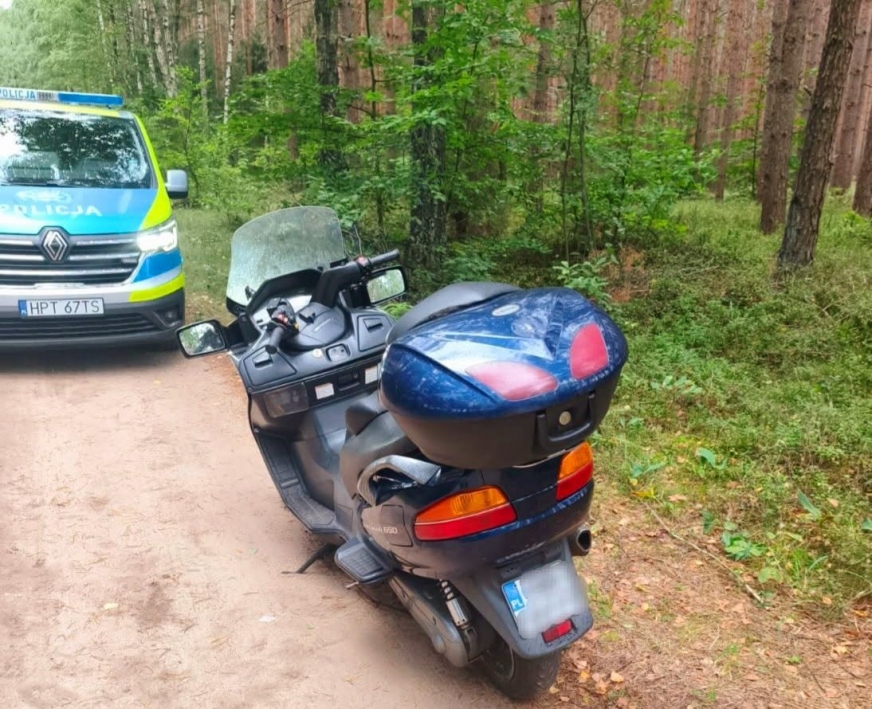 Kurzętnik: złodziej kamer wpadł tuż po kradzieży. Jechał motocyklem bez badań i uprawnień, a do tego pod wpływem odurzającej mieszanki.