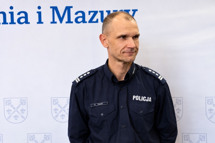 Na zdjęciu: insp. Mirosław Mozarczyk, Komendant Powiatowy Policji w Iławie.