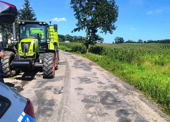 Powiat iławski: 22-latek złamał sądowy zakaz prowadzenia pojazdów. Wpadł przez... kukurydzę na drodze.