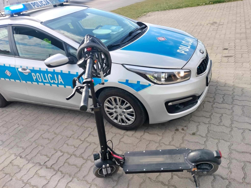 Wypadek 16-latka, 12-latek na drodze i pijany kierujący - trzy interwencje z hulajnogami elektrycznymi w jeden weekend.