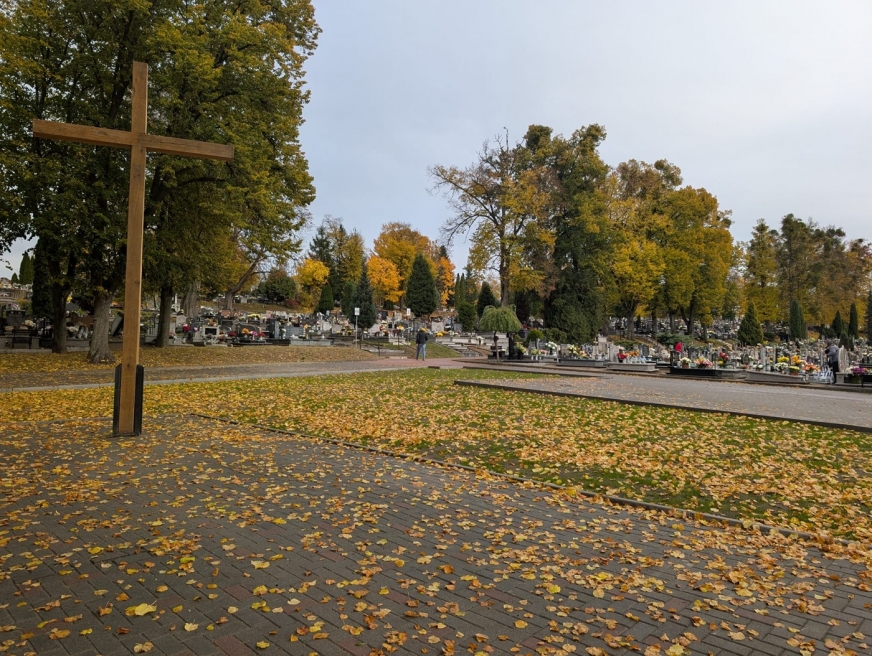 Tak obecnie wygląda miejsce, gdzie dawniej stała kaplica.
