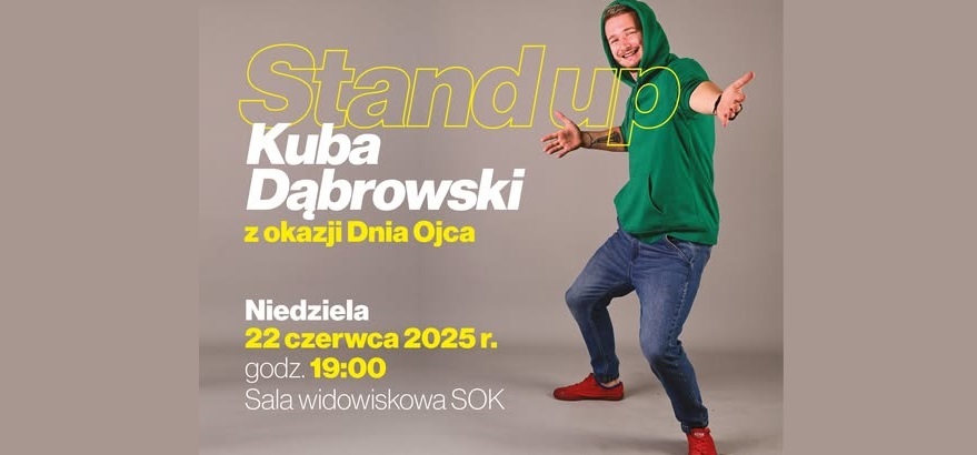 Stand-up z Kubą Dąbrowskim w Suszu