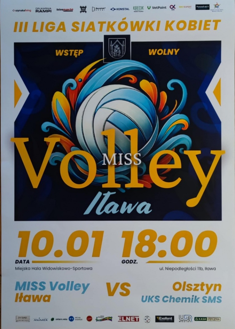 Domowy mecz Miss Volley Iława