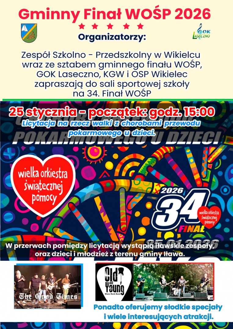 WOŚP 2026 w Gminie Iława