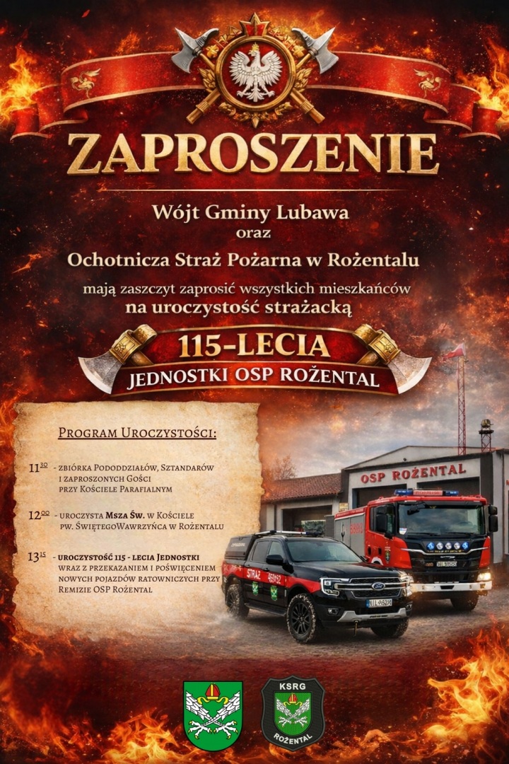 Strażacy z Rożentala świętują 115-lecie