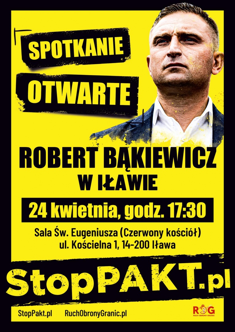 Robert Bąkiewicz w Iławie