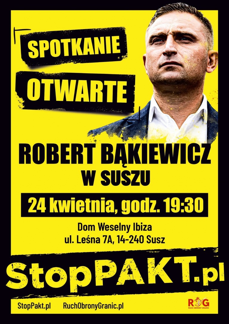 Robert Bąkiewicz w Suszu