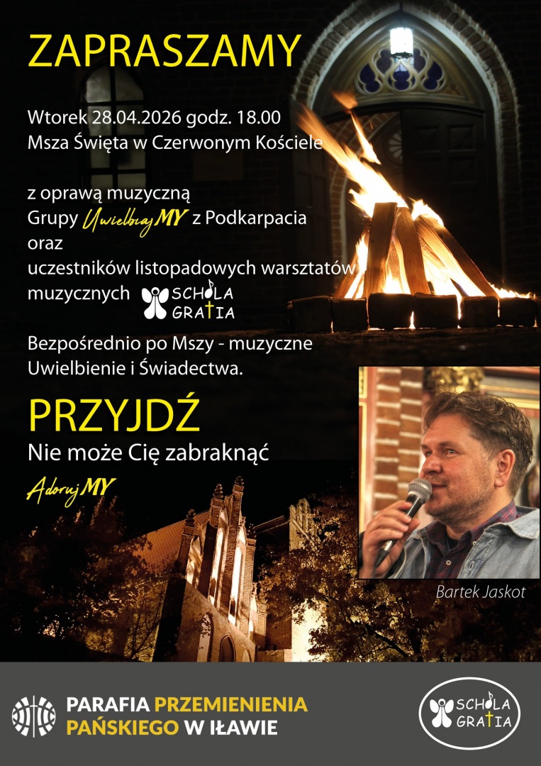 Wieczór modlitwy i muzyki w „Czerwonym Kościele”