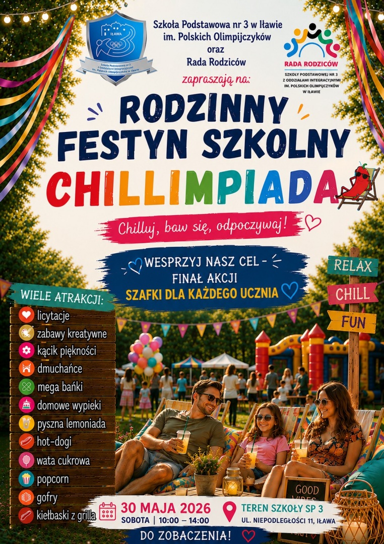 Festyn „Chillimpiada” w SP 3