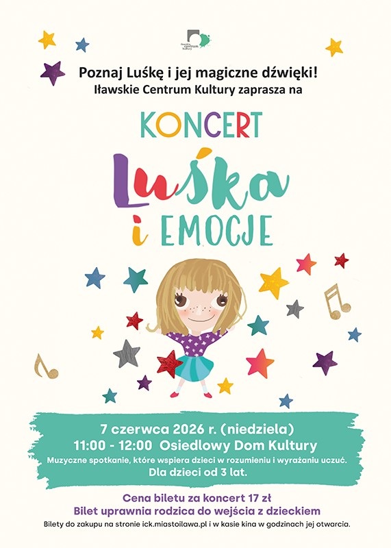 Luśka i emocje. Koncert dla dzieci w Iławie