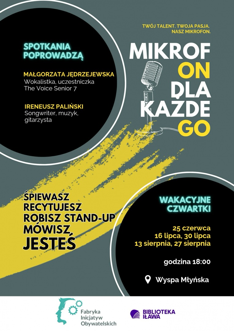 „Iława ma głos” - cykl letnich spotkań