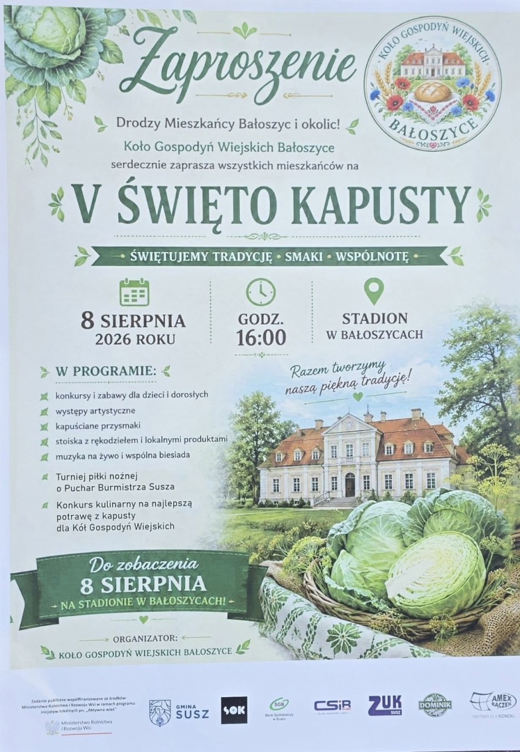 V Święto Kapusty w Bałoszycach 2026