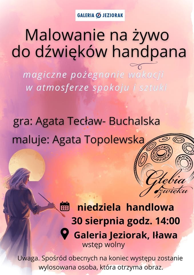 Malowanie na żywo do dźwięków handpana